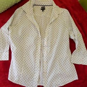 Talbots 10 P wrinkle resistant blouse anchors